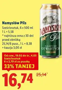 Lidl Namysłów Pils Sześciopak oferta