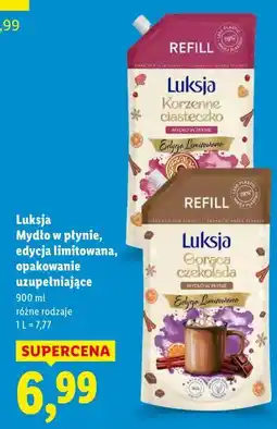 Lidl Luksja Mydło w płynie, edycja limitowana, opakowanie uzupełniające oferta