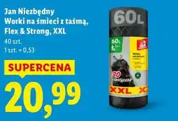 Lidl Jan Niezbędny Worki na śmieci z taśmą, Flex & Strong, XXL oferta