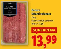 Lidl Deluxe Salami spianata (klasyczne lub pikantne) oferta