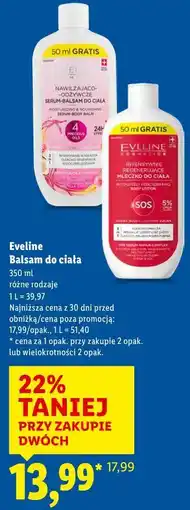 Lidl Eveline Balsam do ciała (różne rodzaje) oferta