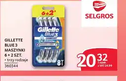 Selgros Gillette Blue 3 Maszynki oferta