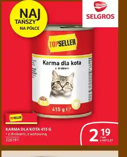 Selgros Karma dla kota Topseller oferta