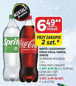Top Market Napój gazowany Coca Cola, Fanta, Sprite wybrane rodzaje oferta