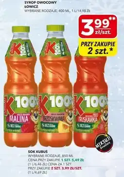 Top Market Sok Kubuś truskawka oferta