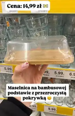 Dino Maselnica bambusowa podstawa z przezroczystą pokrywką oferta