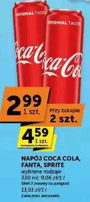 ABC Napój Coca Cola wybrane rodzaje oferta