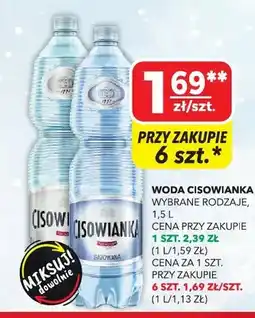 Top Market Woda cisowianka wybrane rodzaje oferta