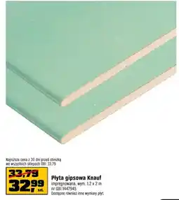 OBI Płyta gipsowa Knauf oferta