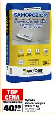 OBI Wylewka samopoziomująca Weber oferta