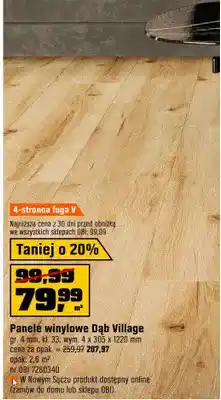 OBI Panele winylowe Dąb Village oferta