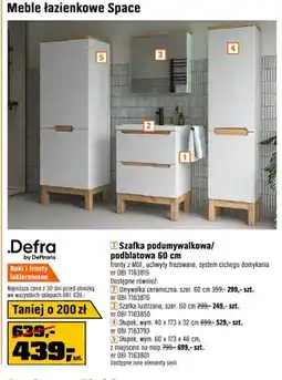 OBI Szafka podumywalkowa/podblatowa 60 cm z MDF, uchwyty frezowane, system cichego domykania oferta