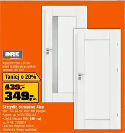 OBI Skrzydło drzwiowe Alva białe alpejska oferta