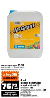 OBI Grunt głęboko penetrujący Mapei M-Grunt oferta