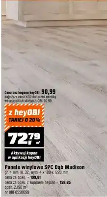 OBI Panele winylowe SPC Dąb Madison oferta