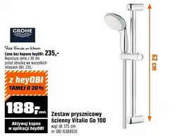 OBI Zestaw prysznicowy Vitalio Go 100 wąż ul. 175 cm oferta