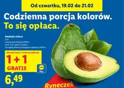 Lidl Awokado zielone 1+1 GRATIS oferta