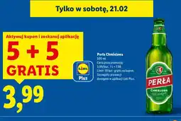 Lidl Piwo Perła Chmielowa 5+5 GRATIS oferta