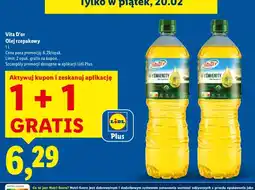 Lidl Olej rzepakowy 1+1 GRATIS oferta