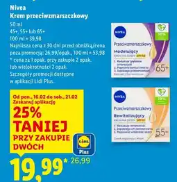 Lidl Krem przeciwzmarszczkowy modelujący 65+ oferta
