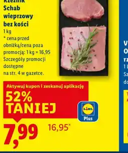 Lidl Rzeźnik Schab wieprzowy bez kości oferta