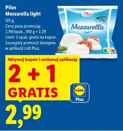 Lidl Mozzarella Pilos oferta