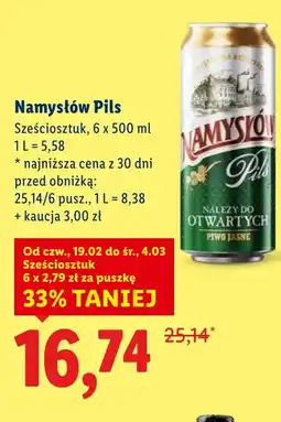 Lidl Piwo Namysłów oferta