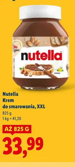 Lidl Krem do smarowania Nutella oferta