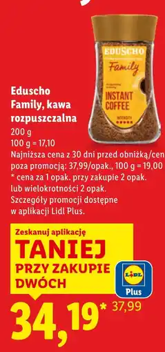 Lidl Kawa rozpuszczalna Eduscho oferta