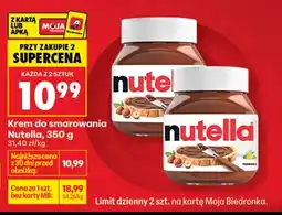 Biedronka Krem do smarowania Nutella oferta