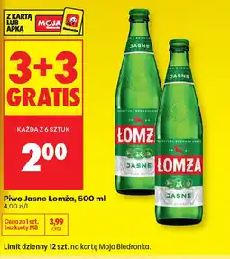 Biedronka Piwo Jasne Lomża oferta