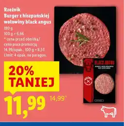 Lidl Rzeźnik Burger Black Angus oferta