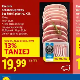 Lidl Rzeźnik Schab wieprzowy oferta