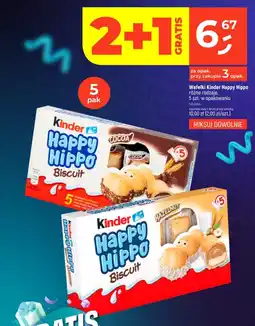 Dealz Wafelki Kinder Happy Hippo oferta