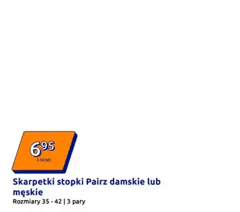 Action Skarpetki stopki Pairz damskie lub męskie oferta
