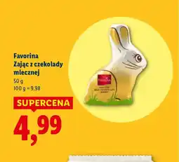 Lidl Favorina Zając z czekolady mlecznej oferta