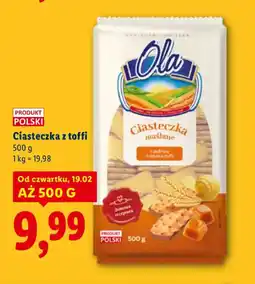 Lidl Ola Ciasteczka z toffi oferta