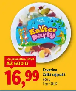 Lidl Favorina żelki zajączki oferta
