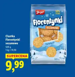 Lidl Ciastka Florentynki sezamowe oferta