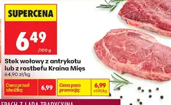 Biedronka Kraina Mięs Stek wołowy oferta