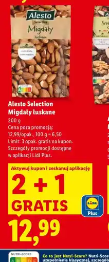 Lidl Alesto Migdały łuskane oferta