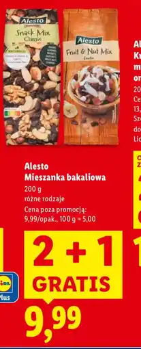 Lidl Alesto Mieszanka bakaliowa oferta