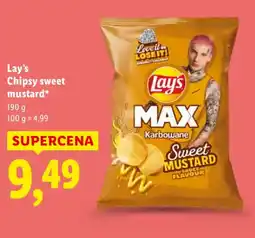 Lidl Lay's Chipsy sweet mustard oferta