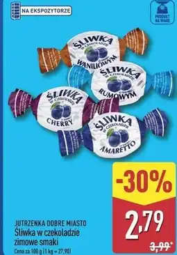 ALDI JUTRZENKA DOBRE MIASTO Śliwka w czekoladzie zimowe smaki oferta