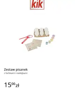 KiK Zestaw pisanek z farbkami i naklejkami oferta