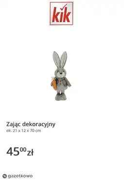 KiK Zając dekoracyjny oferta