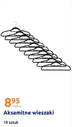 Action Aksamitne wieszaki oferta