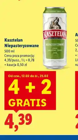 Lidl Kasztelan Niepasteryzowane oferta