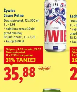 Lidl Zywiec Jasne Pełne oferta