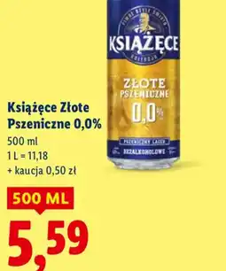 Lidl Książęce Złote Pszeniczne 0,0% oferta